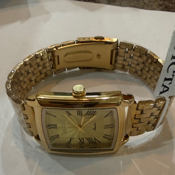 #50 Invicta Gold Roman Numeral Watch - Picture 2 of 6